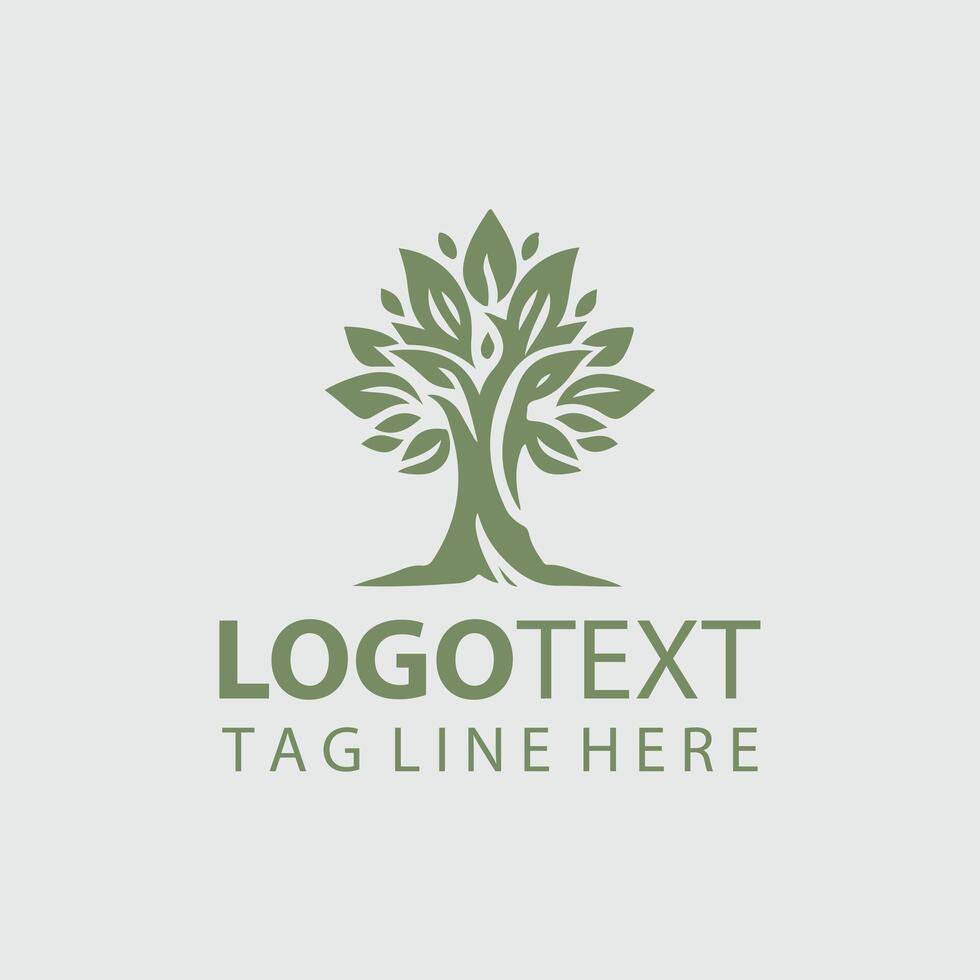 Pine wind Mascot tree design vector