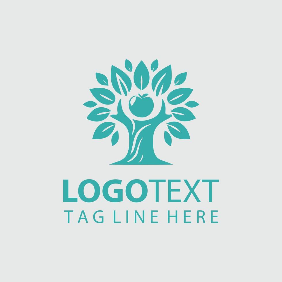 flare Mascot tree design vector