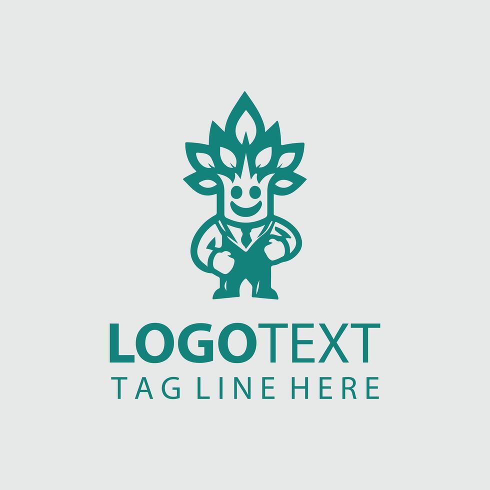 Ashl Mascot tree design vector