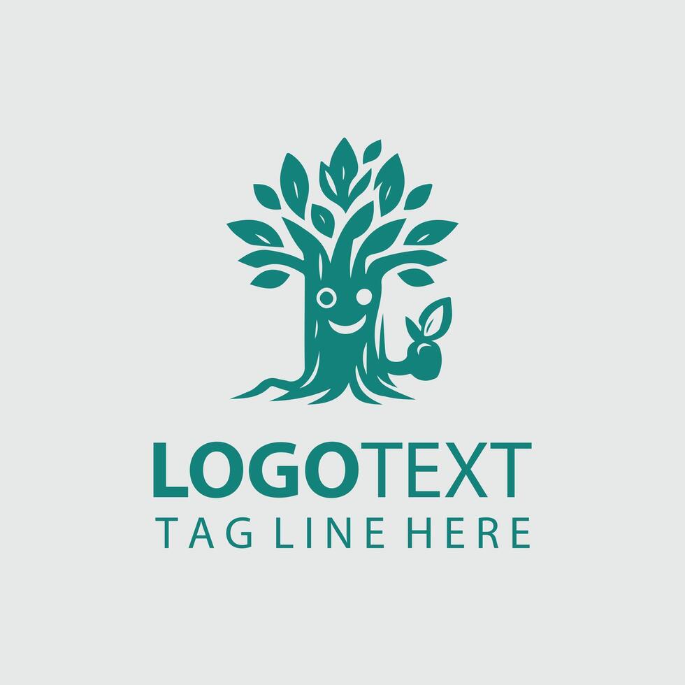 Cedar flare Mascot tree design vector