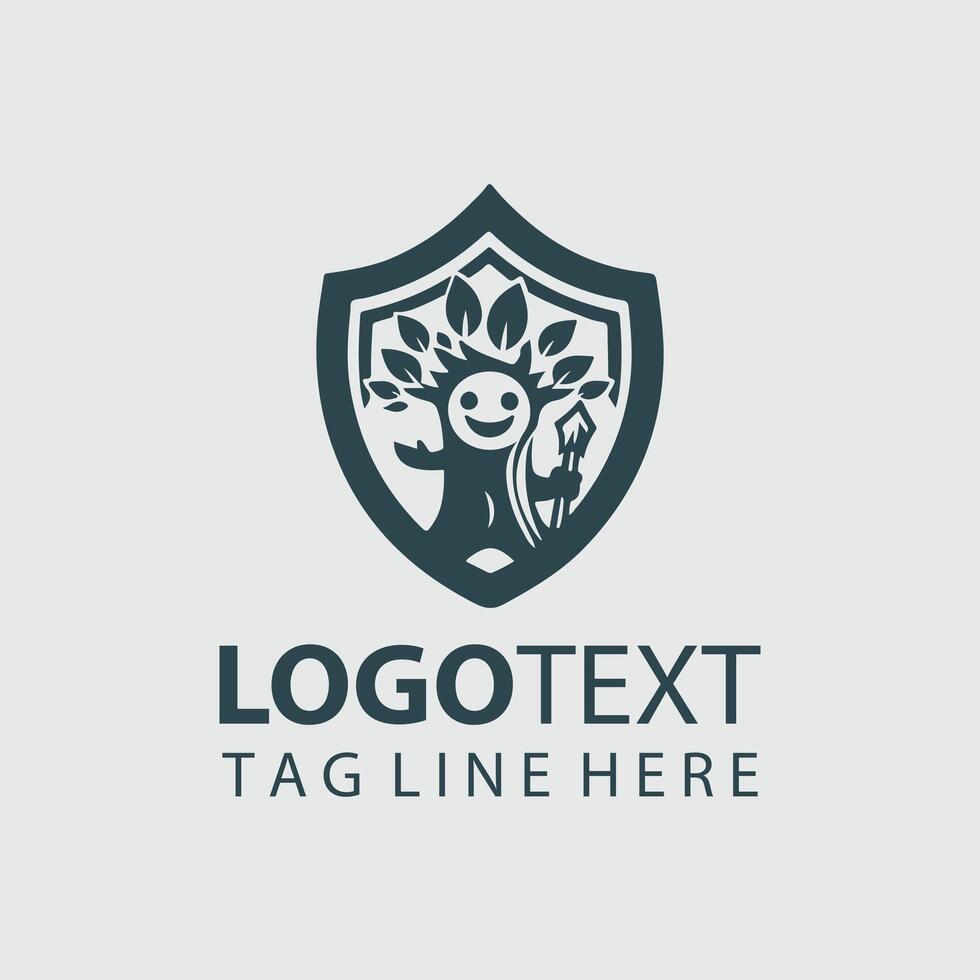 Pineveil Mascot tree design vector
