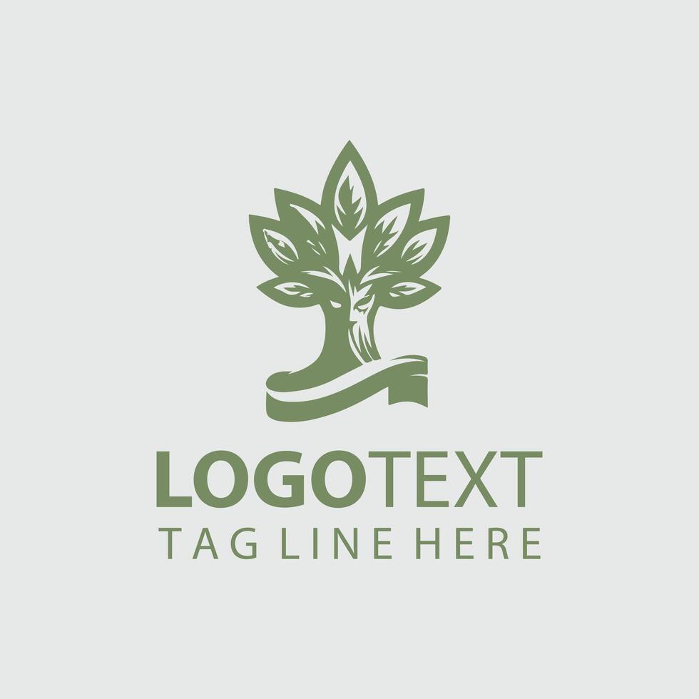 Trunk Traveler Mascot tree design vector