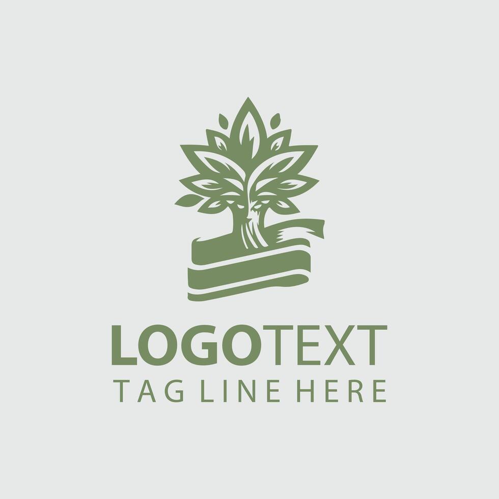 Mascot tree design vector