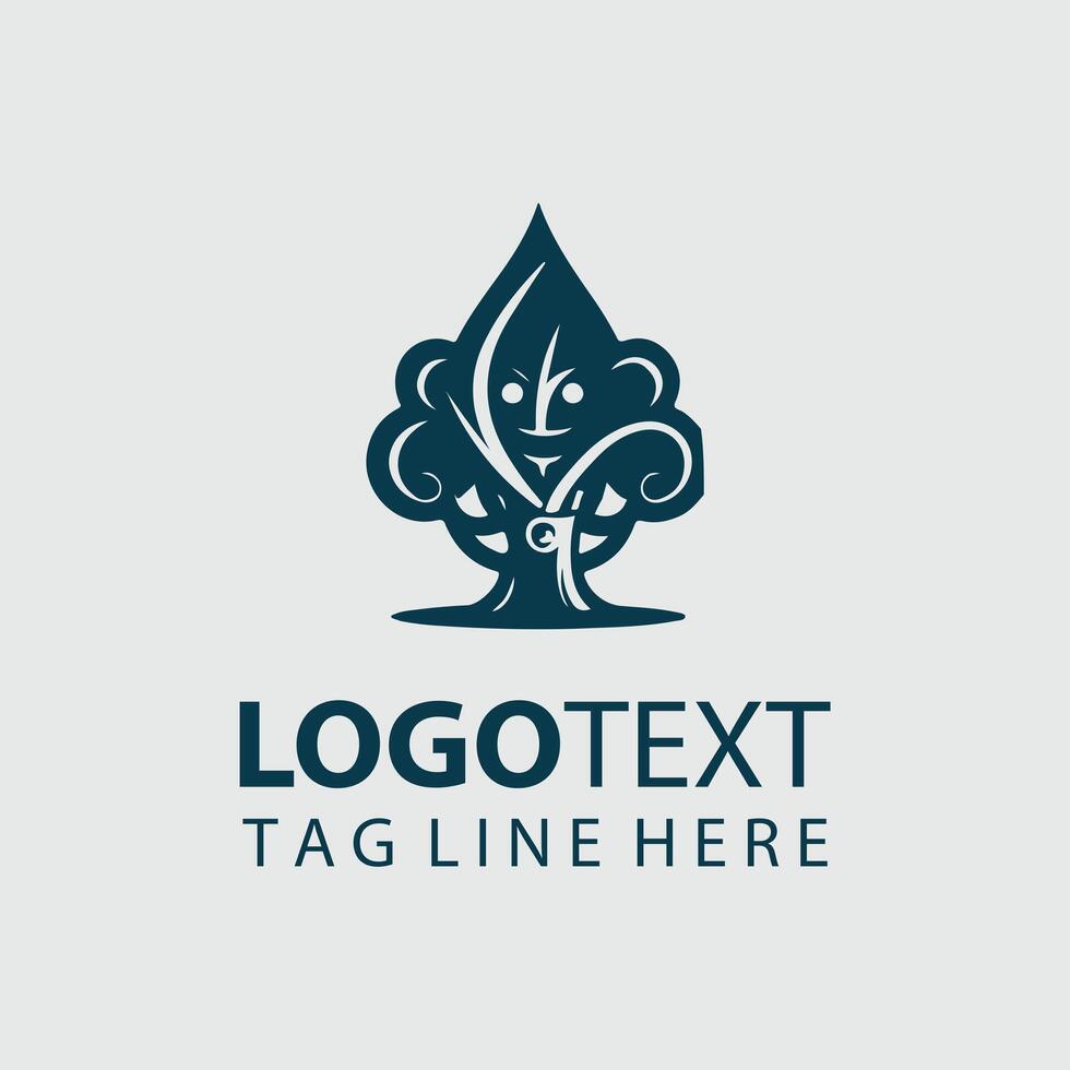 Mascot tree design Mascot tree design vector