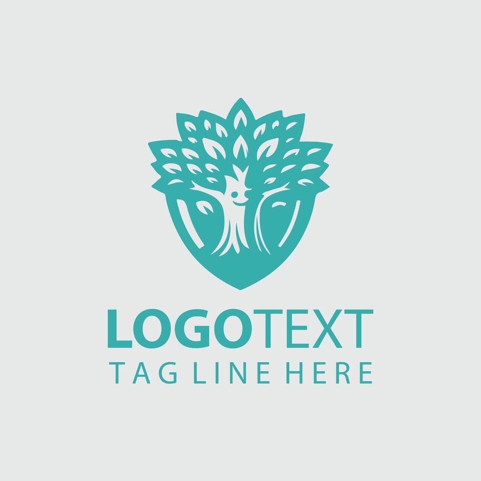 Sage of the Trees Mascot tree design vector