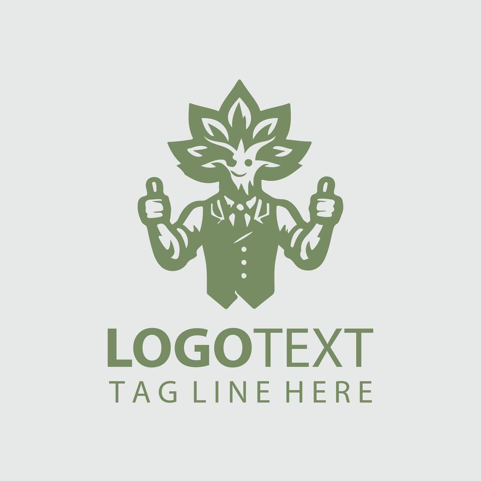 Sprout Scout Mascot tree design vector