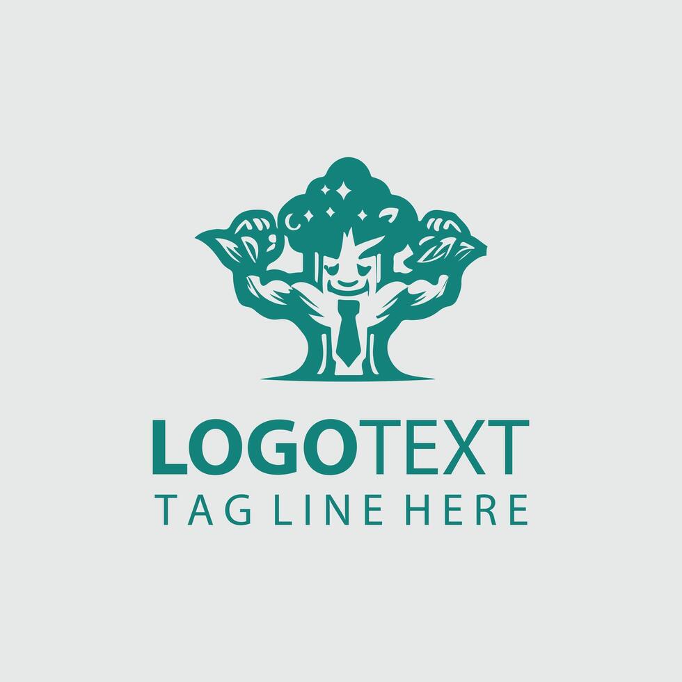 Branch Behemoth Mascot tree design vector