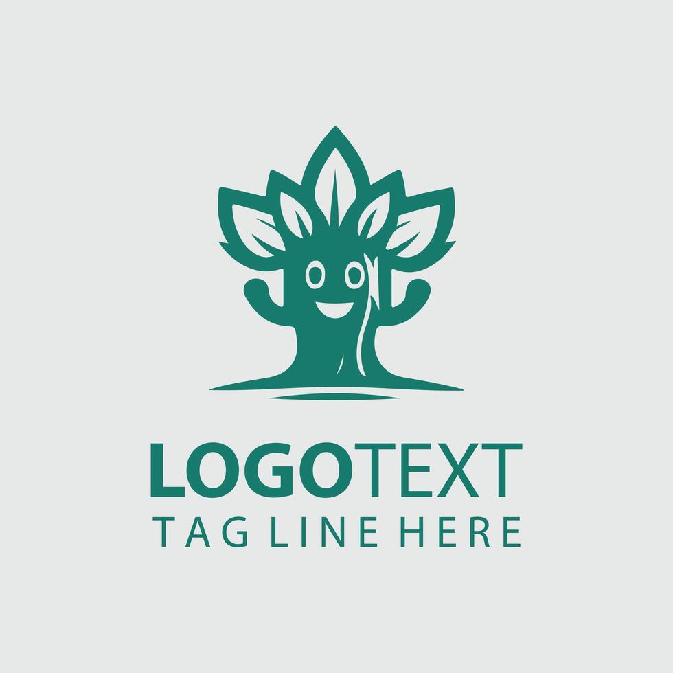 Sprout Sentinel Mascot tree design vector