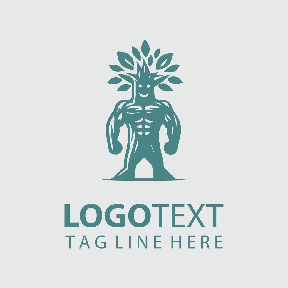 Nature Nomad Mascot tree design vector