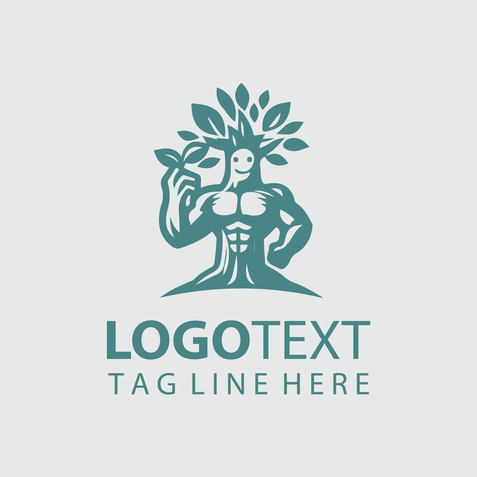 Roots Ranger Mascot tree design vector