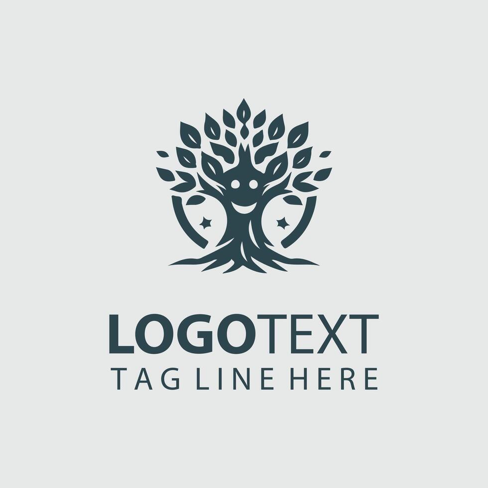 Sequoia Sage Mascot tree design vector