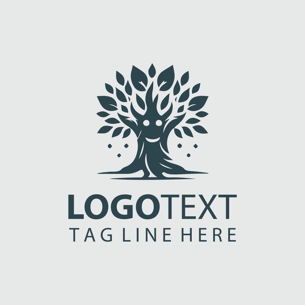 Redwood Guardian Mascot tree design vector