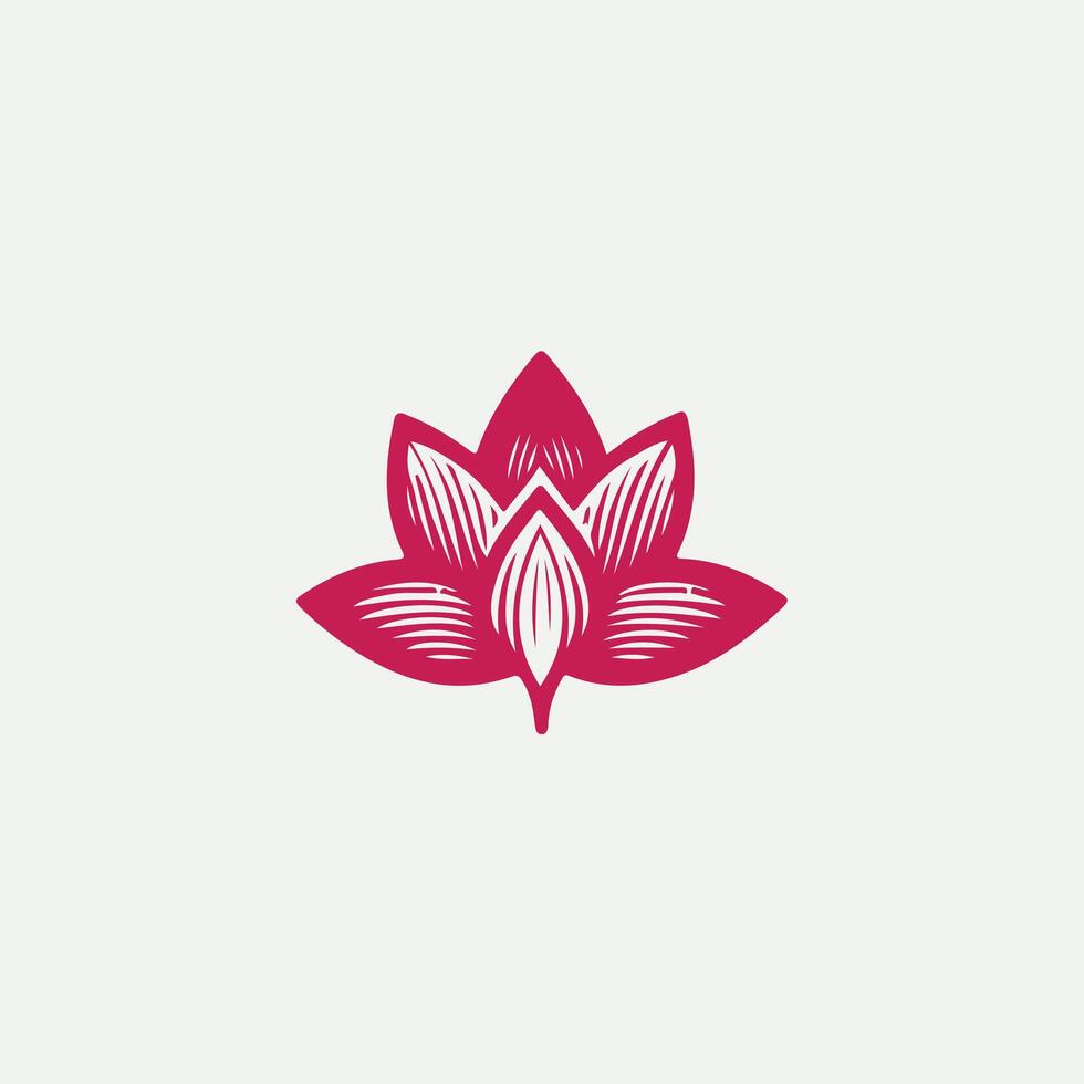 Linear Lotus Visions design vector