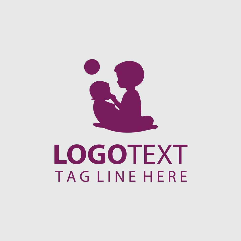 Tiny Horizons Child silhouette Design vector