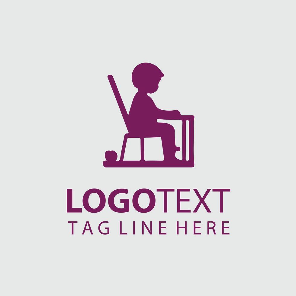 Little Light Child silhouette Design vector