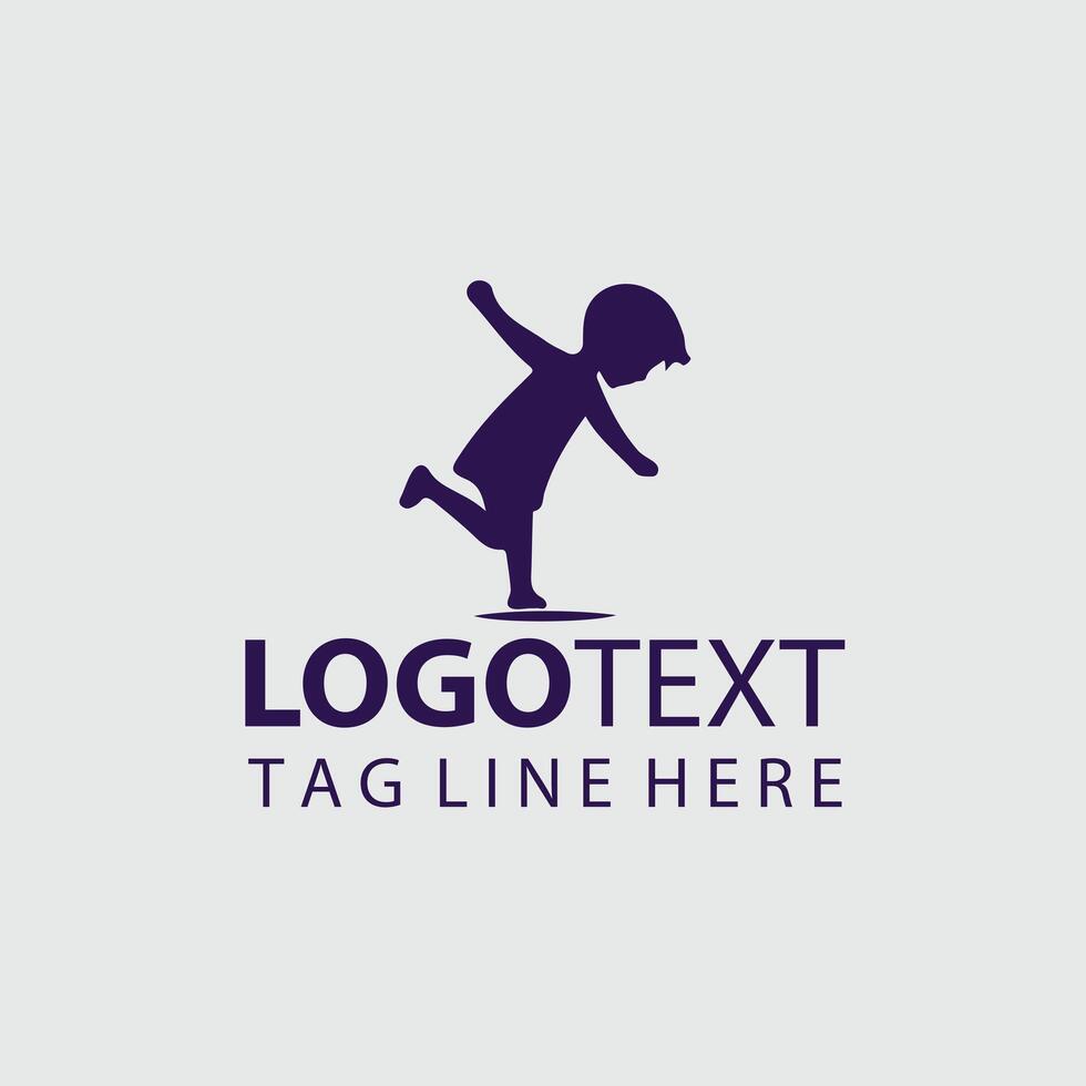 Silhouette Echo Child silhouette Design vector