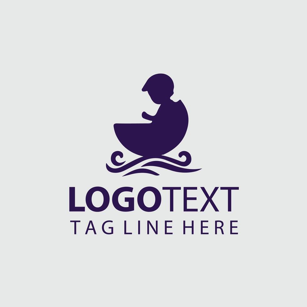 Kid Journey Child silhouette Design vector