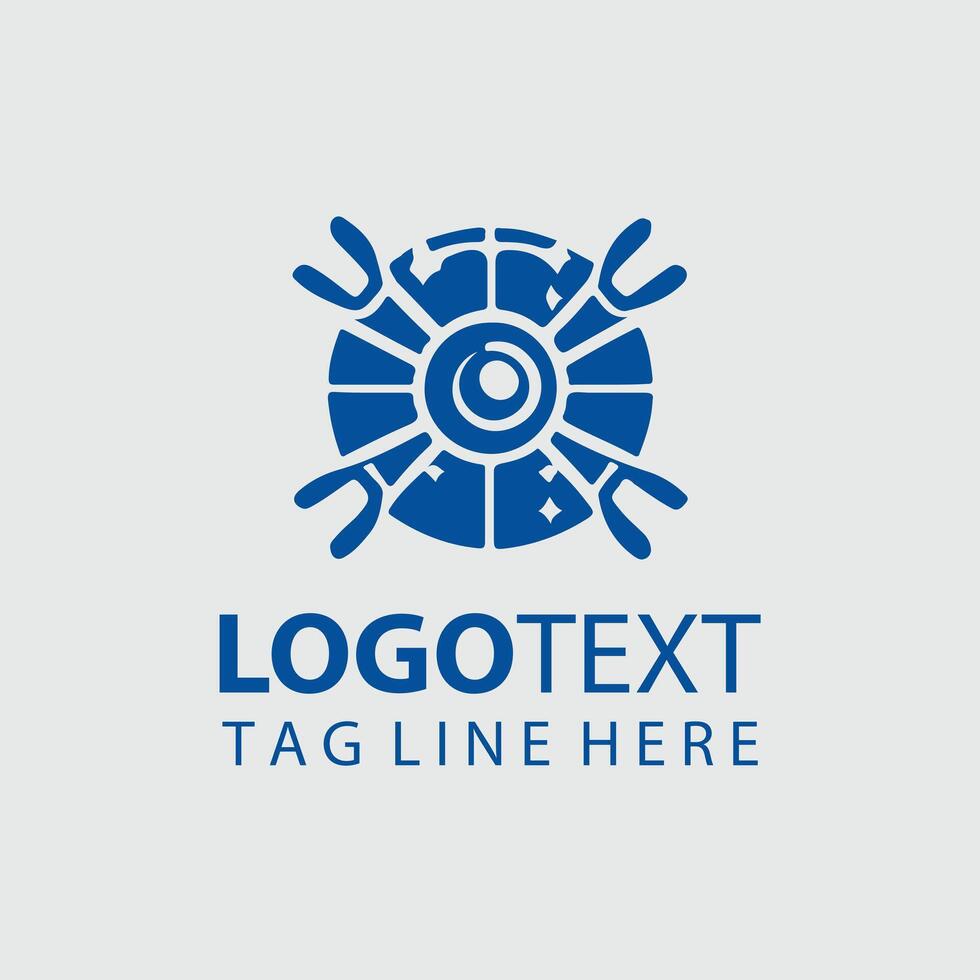Sky Scope Drone Logo Design vector