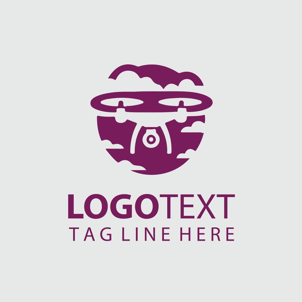 Drone Craft drone logo vector