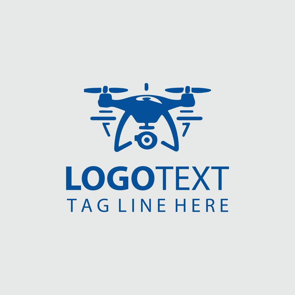 Sky Pulse drone logo vector