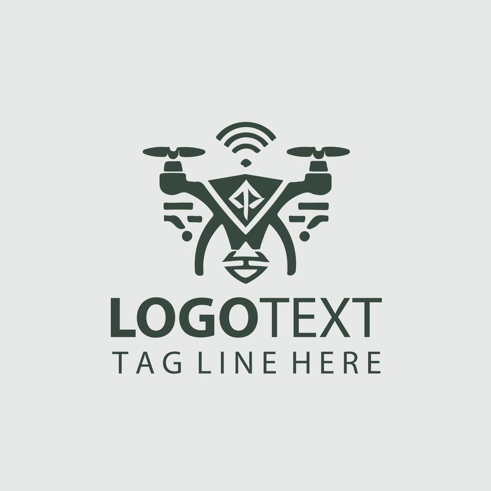 Fly Venture drone logo vector