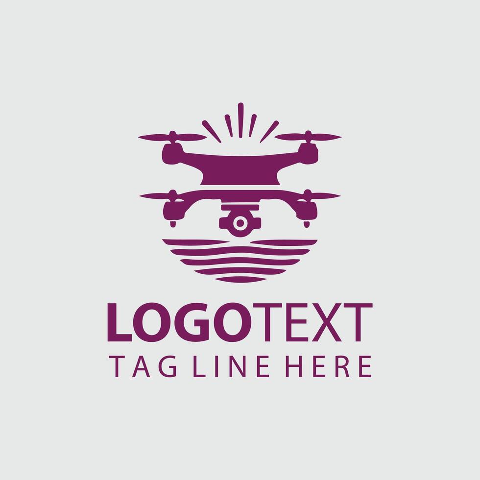 High Flyer drone logo vector