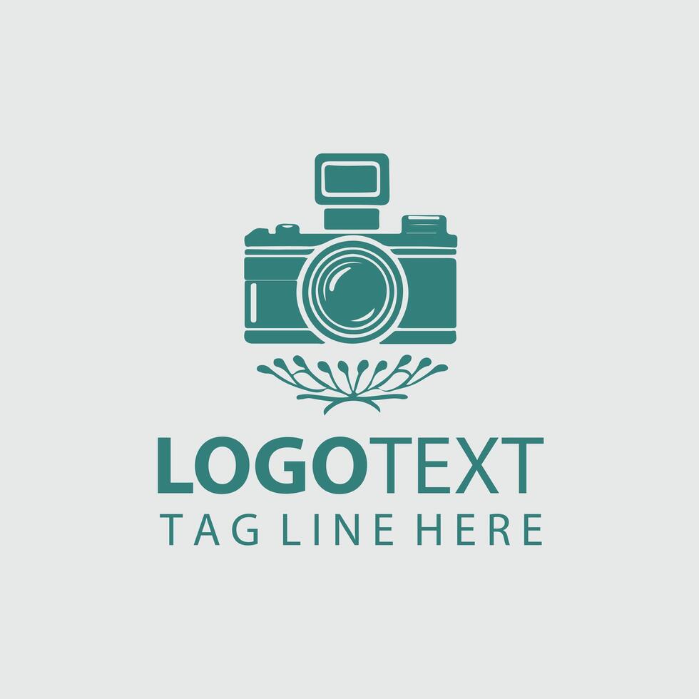 Petal Capture Floral vintage camera vector