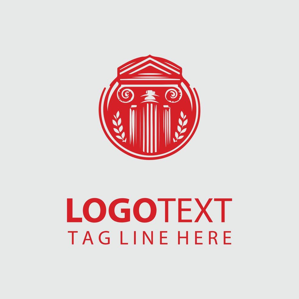 Pillars of Elegance Classical Column Design vector