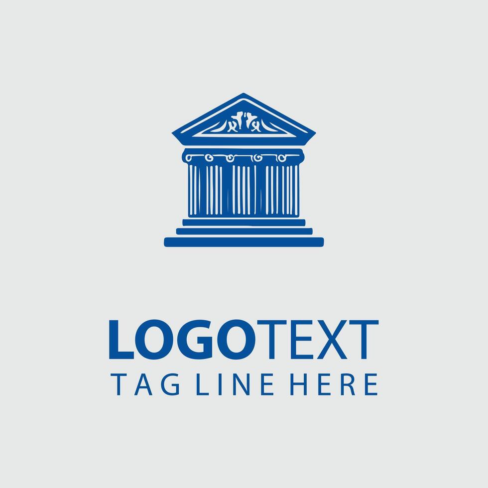 Classical Column Logo Designs vector
