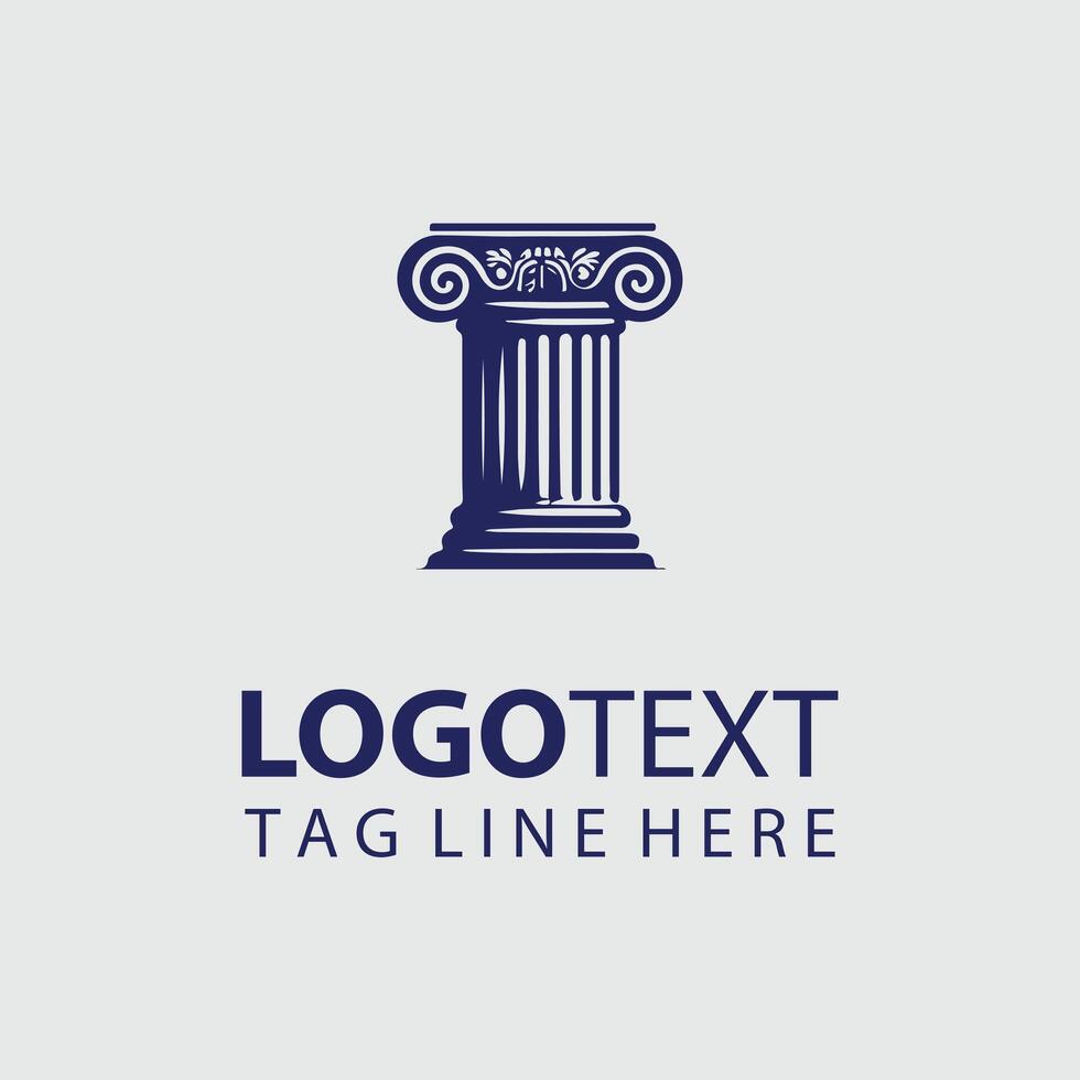 Timeless Heritage Classical Column Design vector