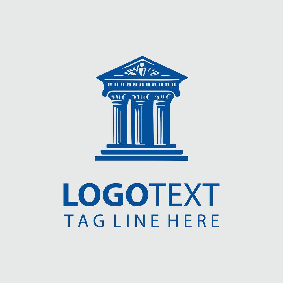 Pillars of Society Classical Column Design vector