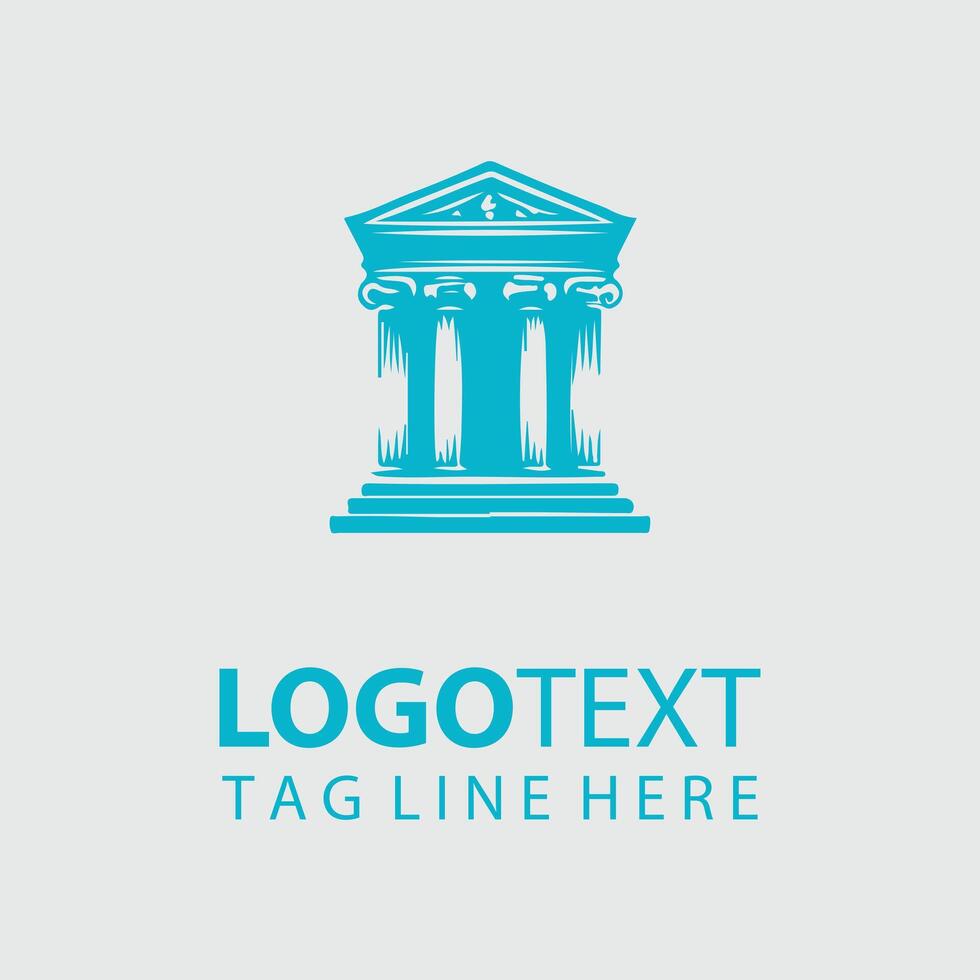 Majestic Pillars Classical Column Design vector