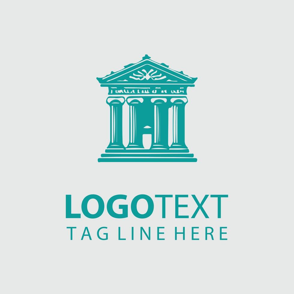 Monumental Artistry Classical Column Design vector