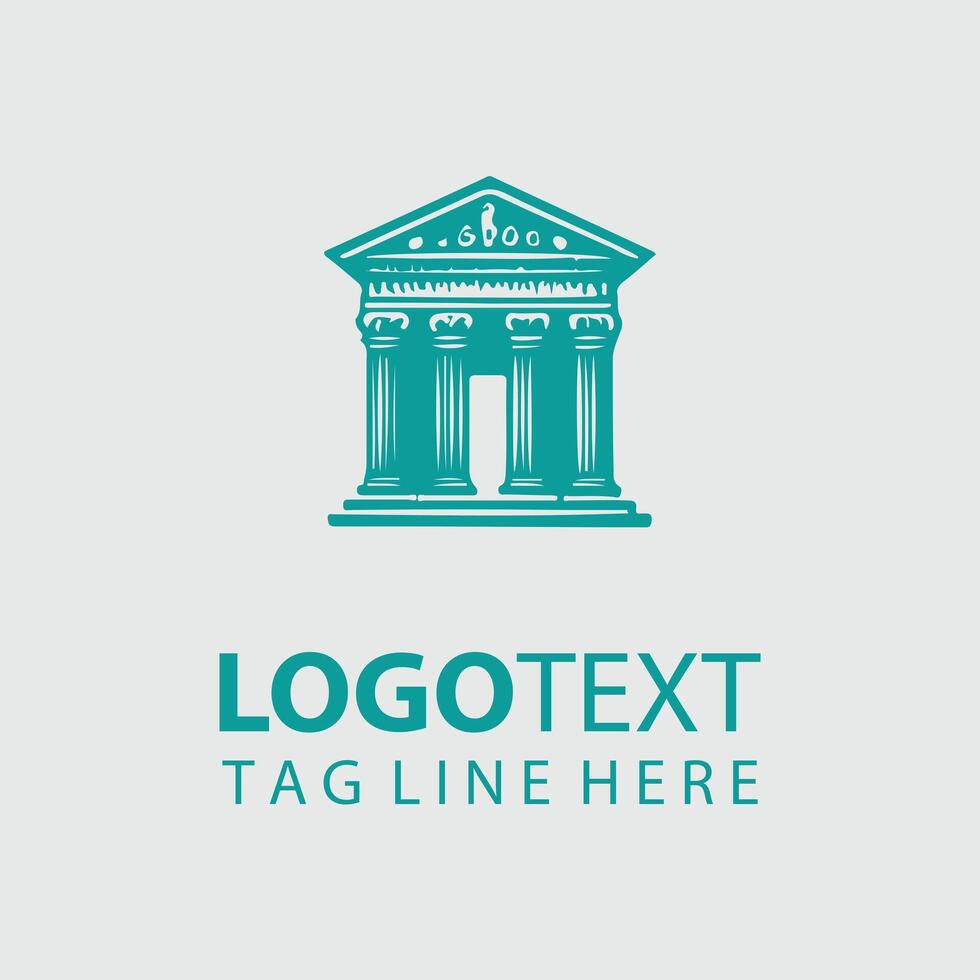 Grandeur of Classical Column Design vector