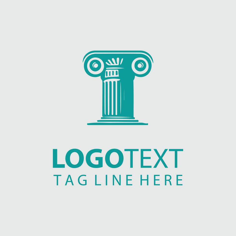 The Timeless Legacy Classical Column Logo vector