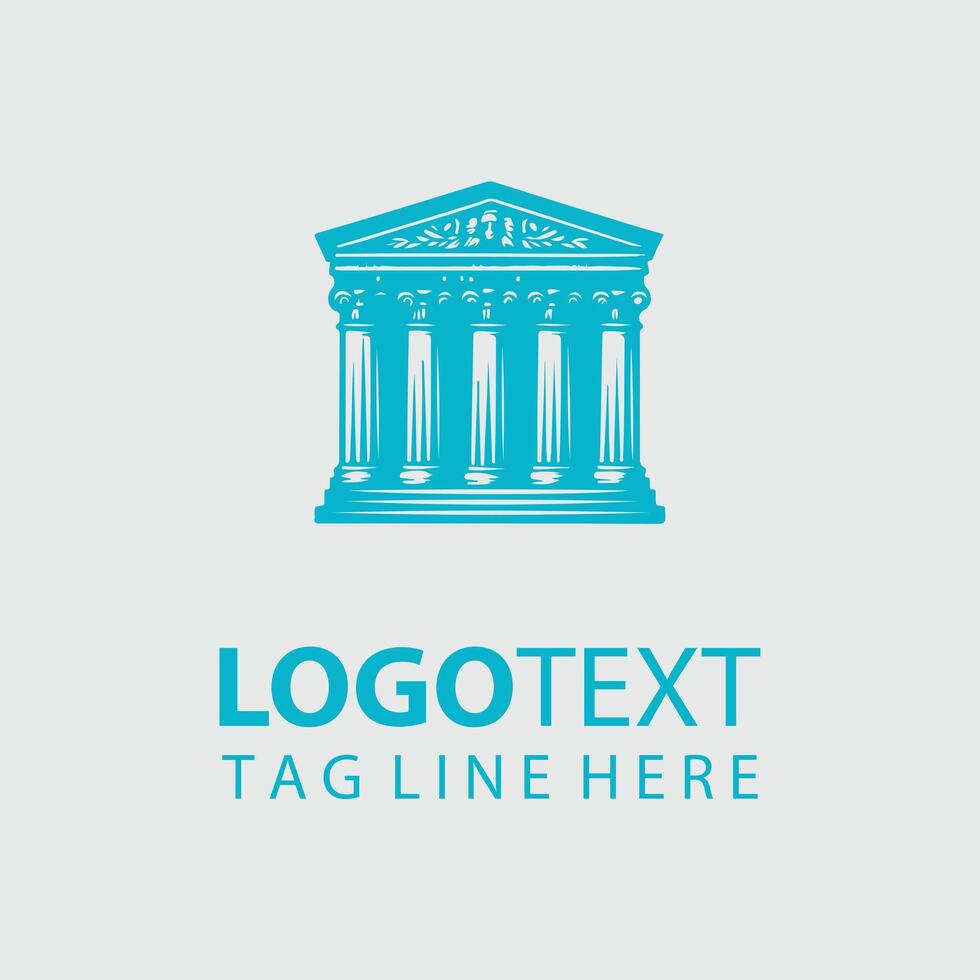 Eternal Pillar Studios Classical Column Logo vector