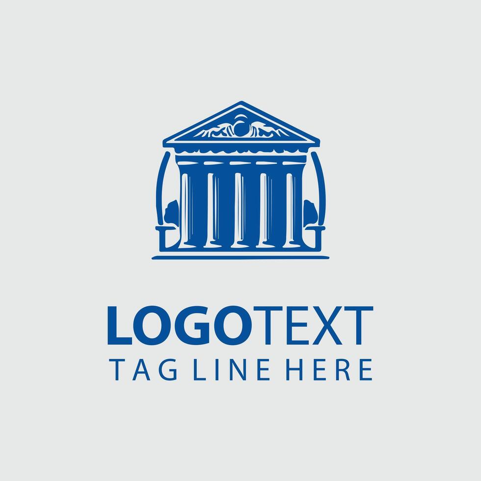 Pillar of Influence Classical Column Logo vector