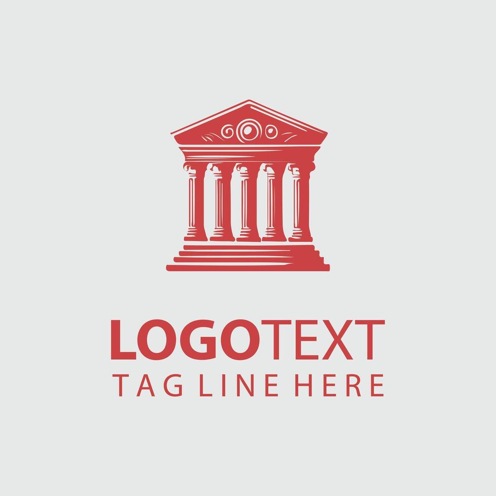 Elegant Pillars Classical Column Logo vector