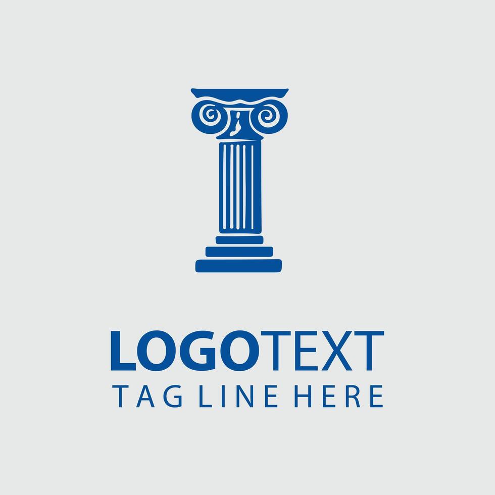 Monumental Pillars Classical Column Logo vector