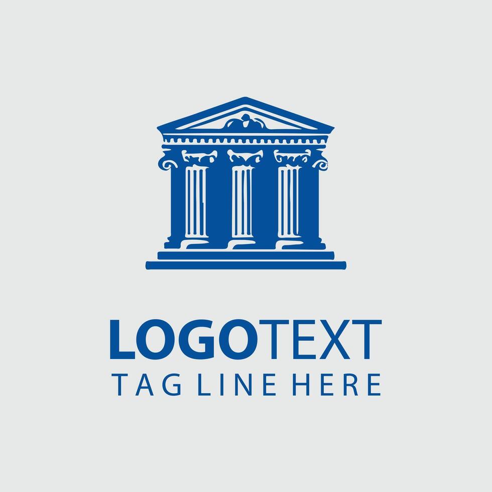 Timeless Pillars Classical Column Logo vector
