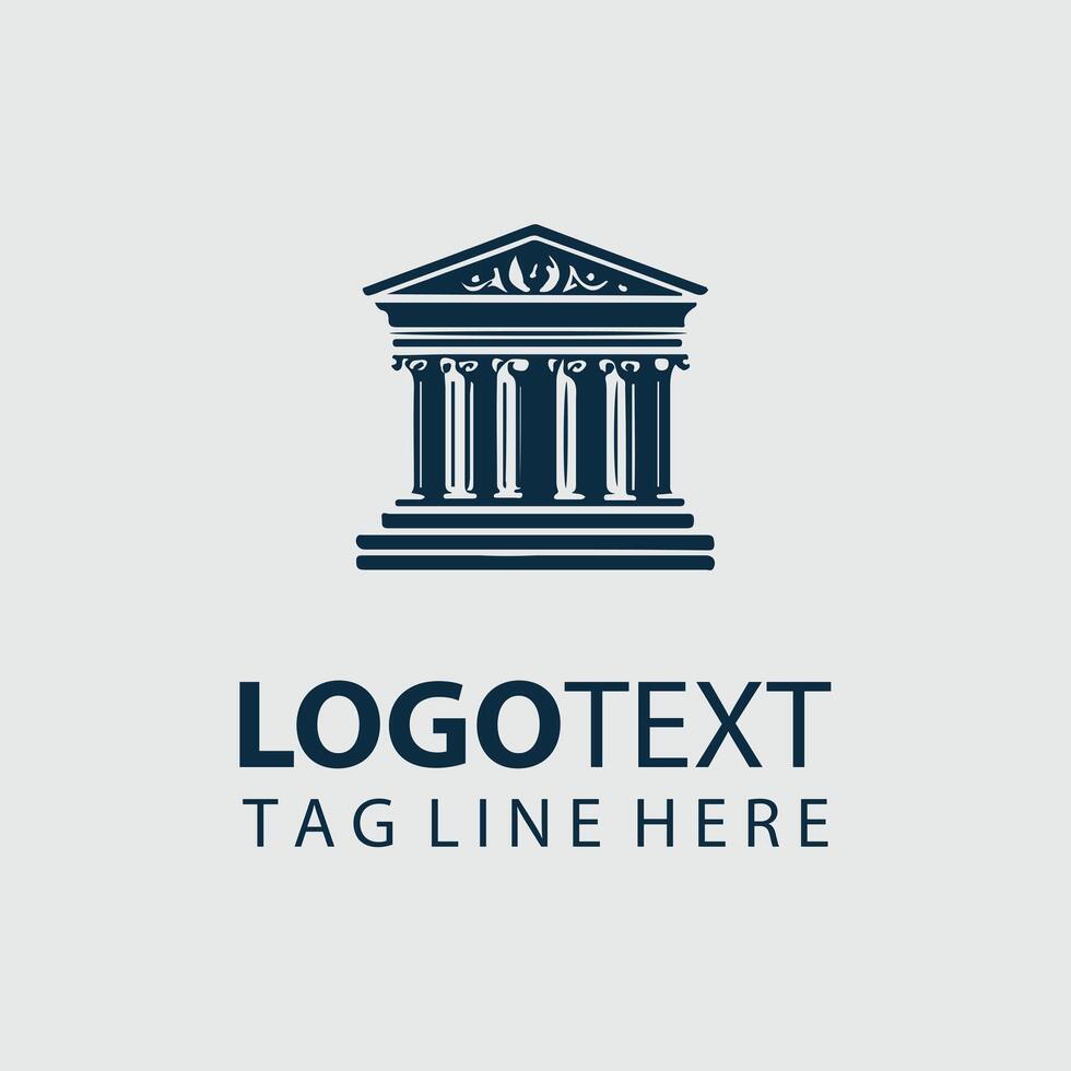 Pillar of Tradition Classical Column Logo vector