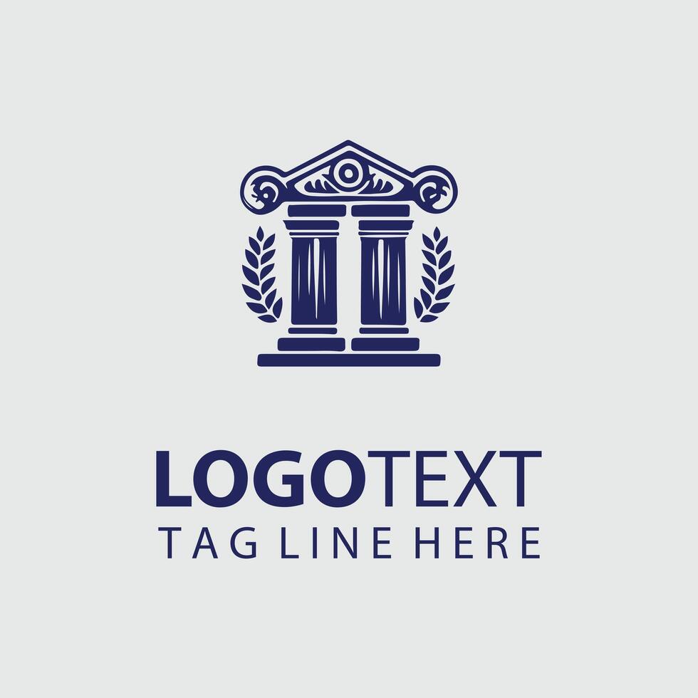 Timeless Pillar Classical Column Logo vector