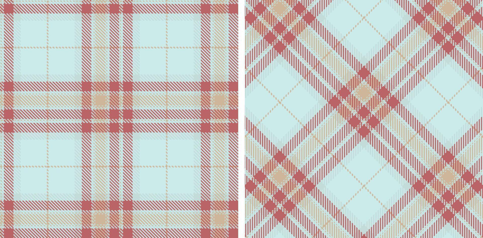 Rich Light Grey and Vivid Putty Seamless Tartan Fabric Design vector