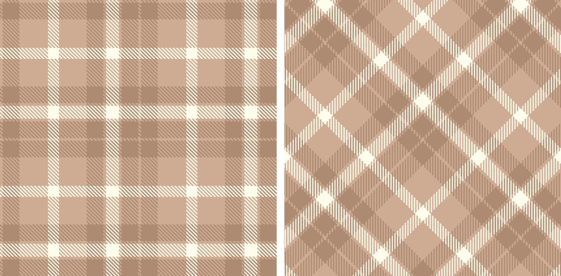 Pastel Seamless Tartan in Vivid Mushroom tones Fabric Design vector