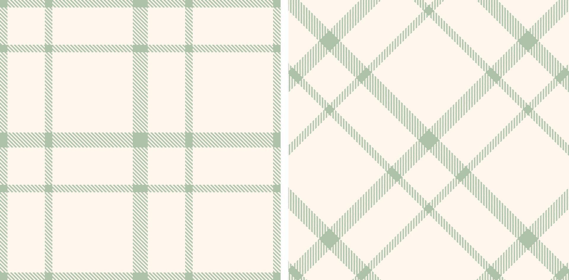 Pastel Seamless Tartan in Rich Greenish Grey tones Fabric Design Variant 86 vector