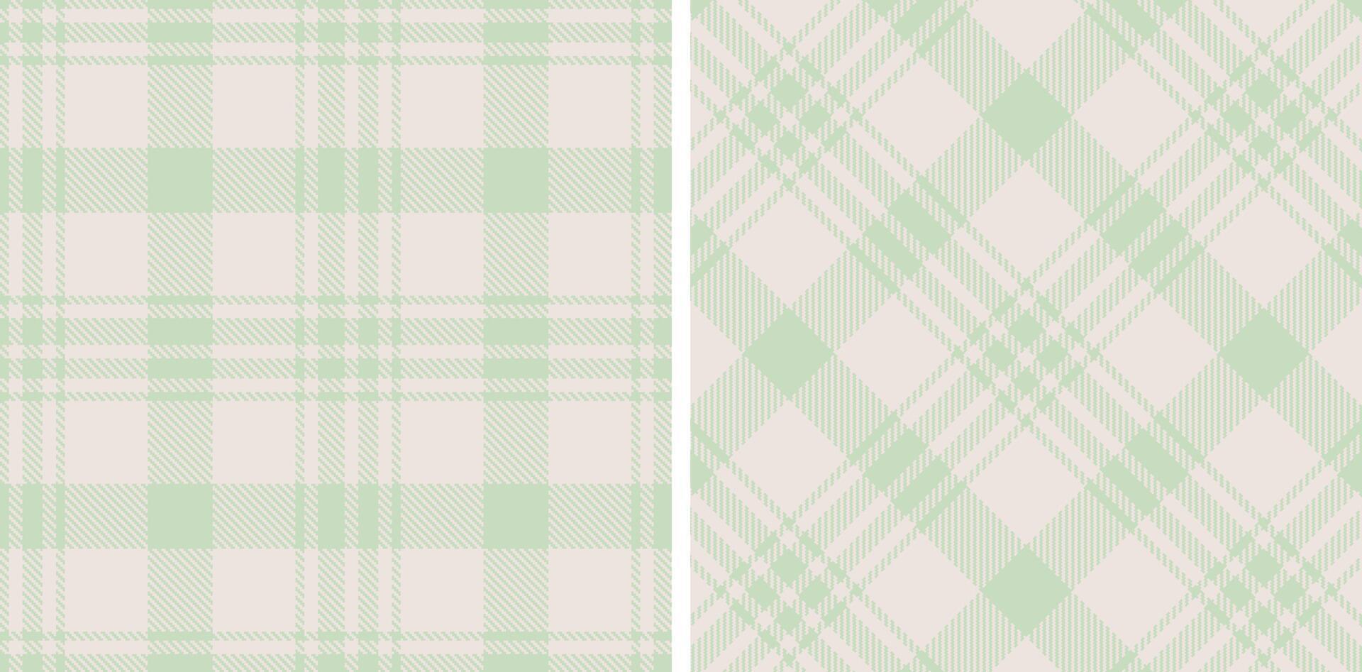 Dusty Light Grey Seamless Tartan with Rich Very Light Pink accents Fabric Design vector