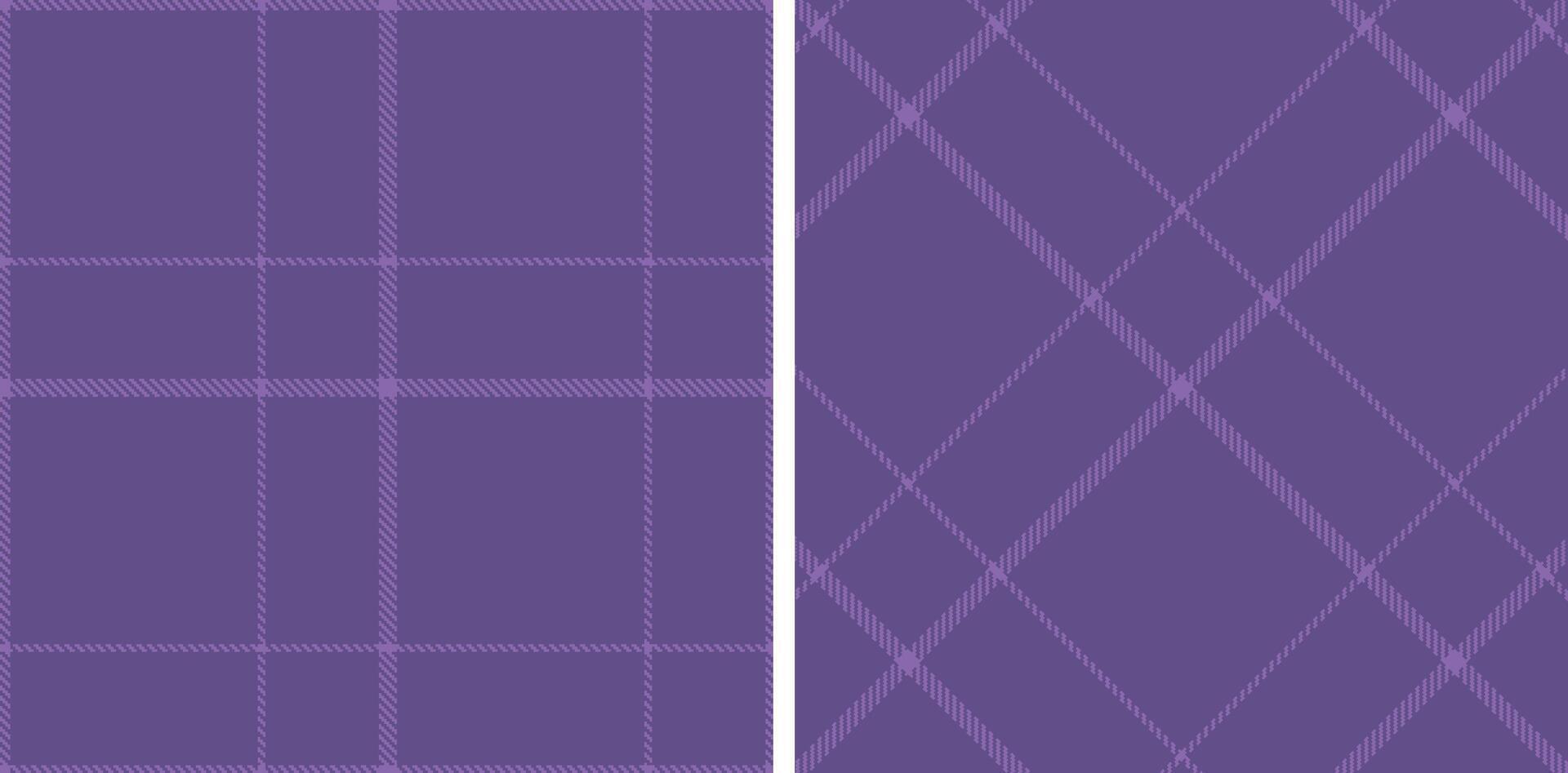 Pale Deep Lilac and Muted Twilight Seamless Tartan Fabric Design vector