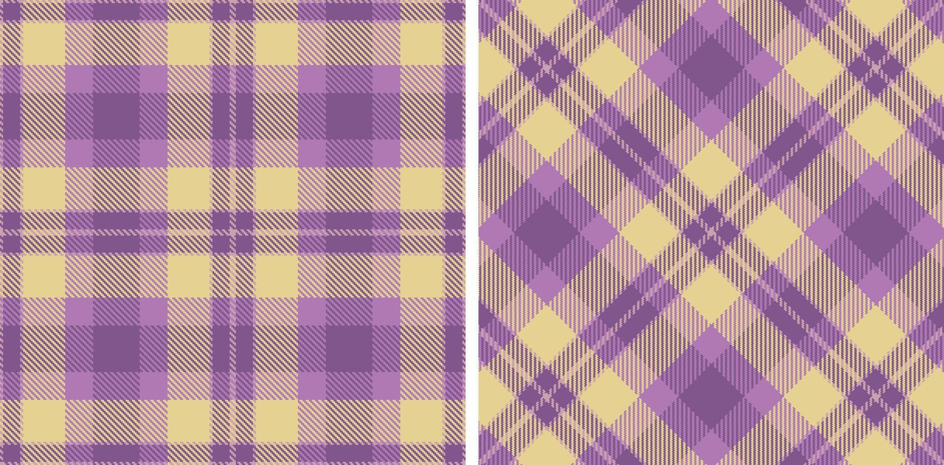 Light Light Mauve and Light Muted Purple Seamless Tartan Fabric Design vector