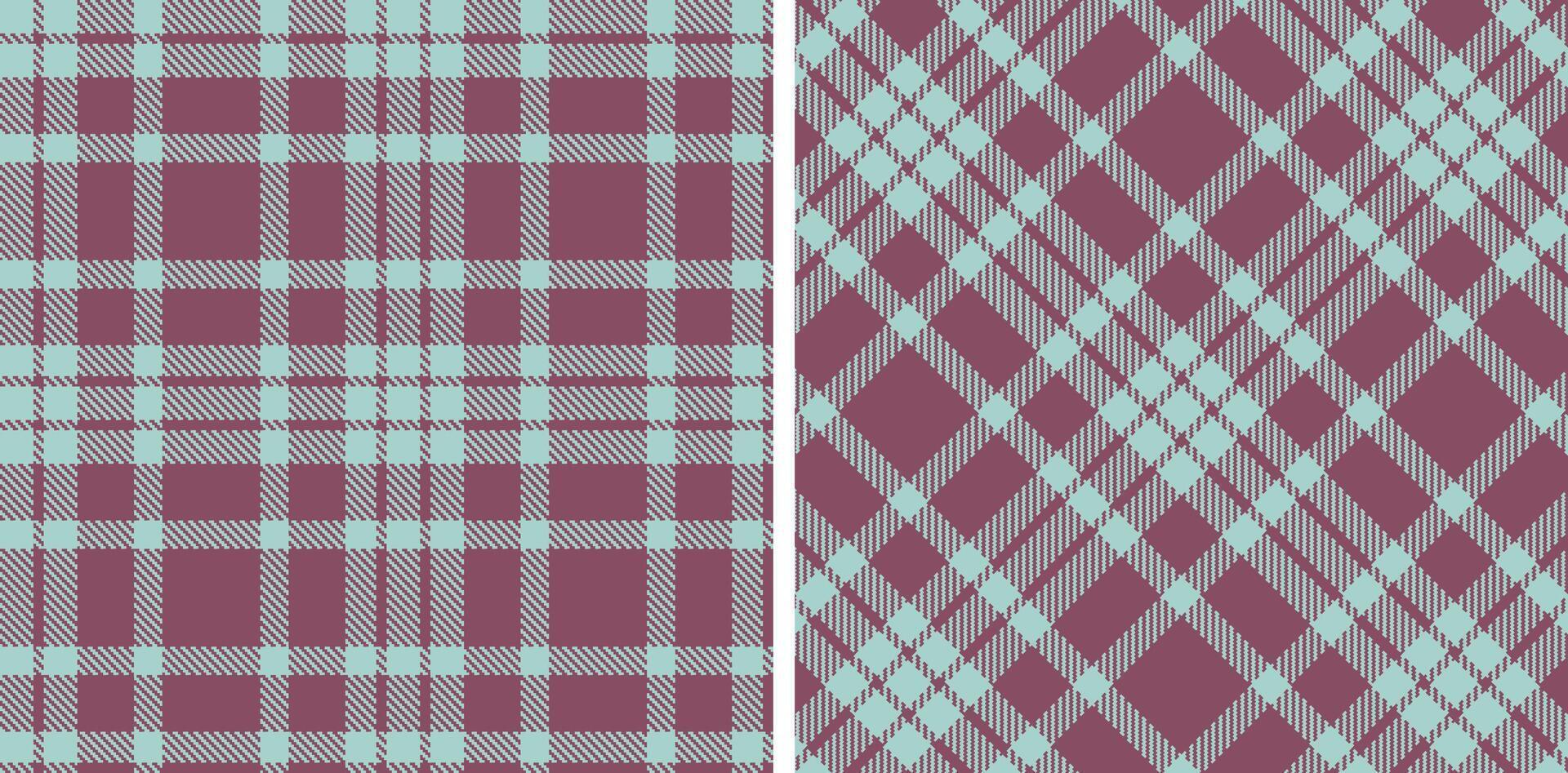 Cool Silver Seamless Tartan with Iridescent Dark Mauve accents Fabric Design vector