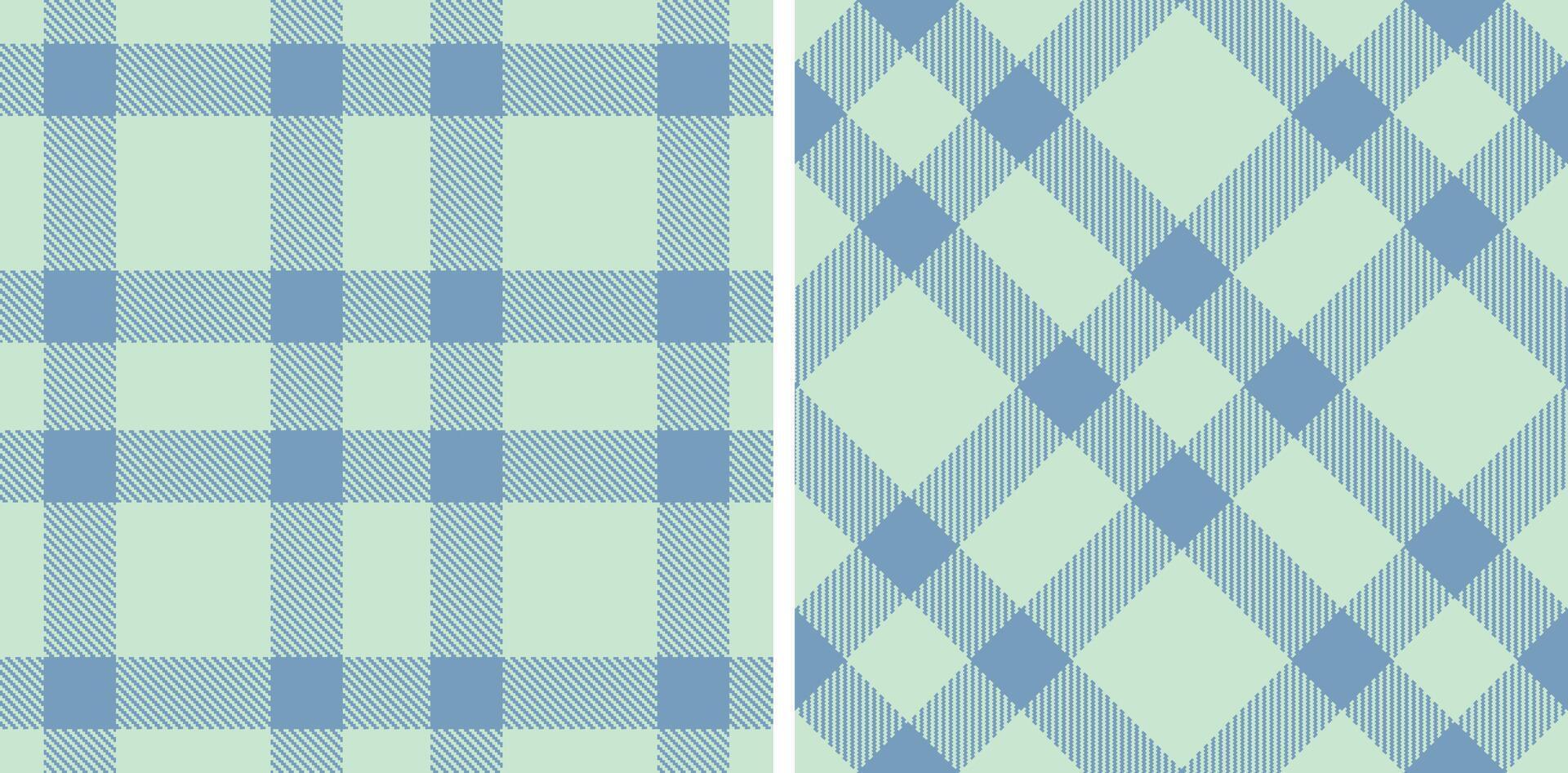 Pastel Seamless Tartan in Iridescent Duck Egg Blue tones Fabric Design vector